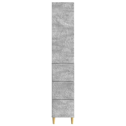 Set di armadi 2 pcs Grigio Cemento 33 x 34,5 x 90 cm | homemem39