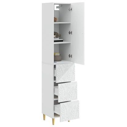 Set di armadi 2 pcs Bianco Lucido 33 x 34,5 x 90 cm | homemem39
