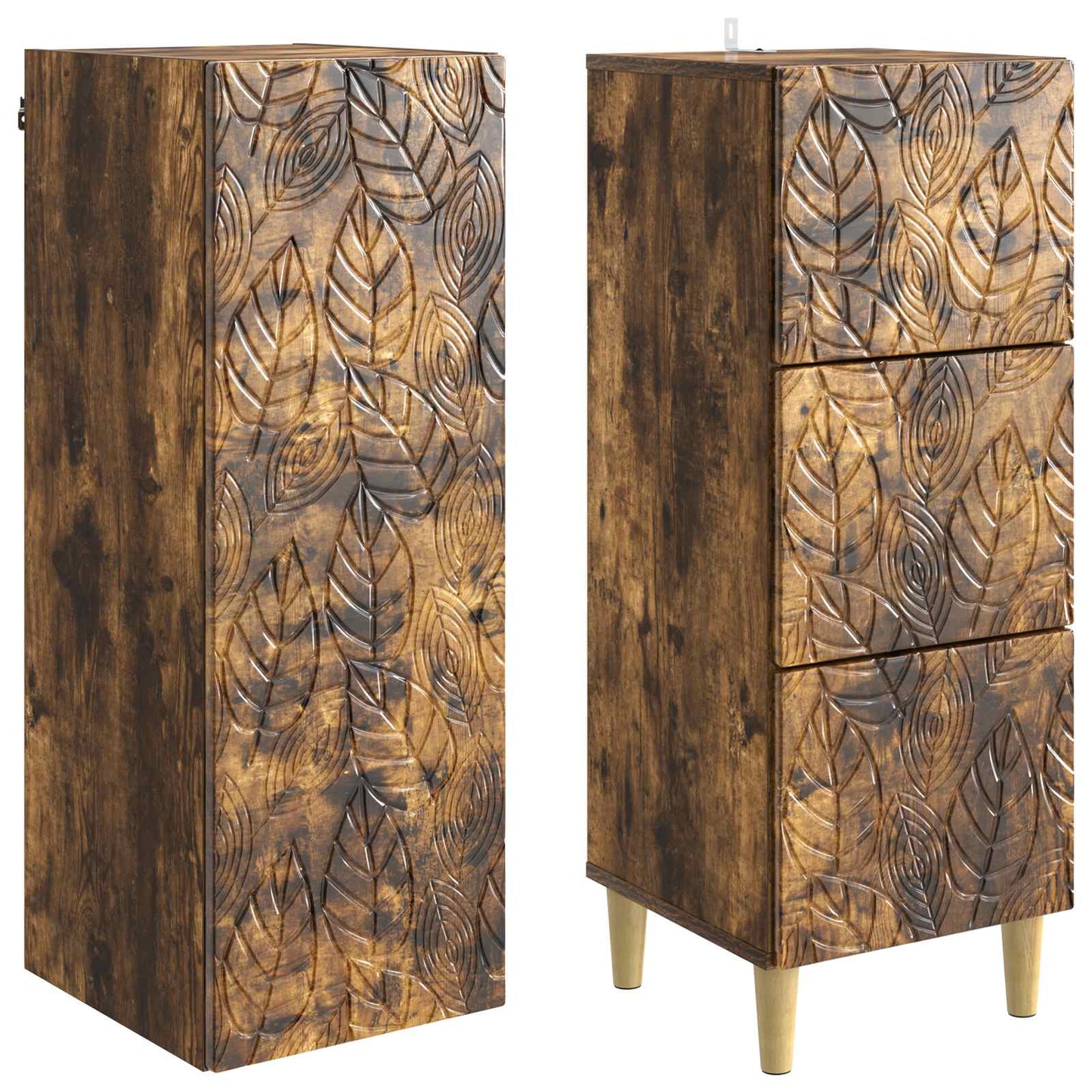 Set di armadi 2 pcs Rovere Fumo 33 x 34,5 x 90 cm | homemem39