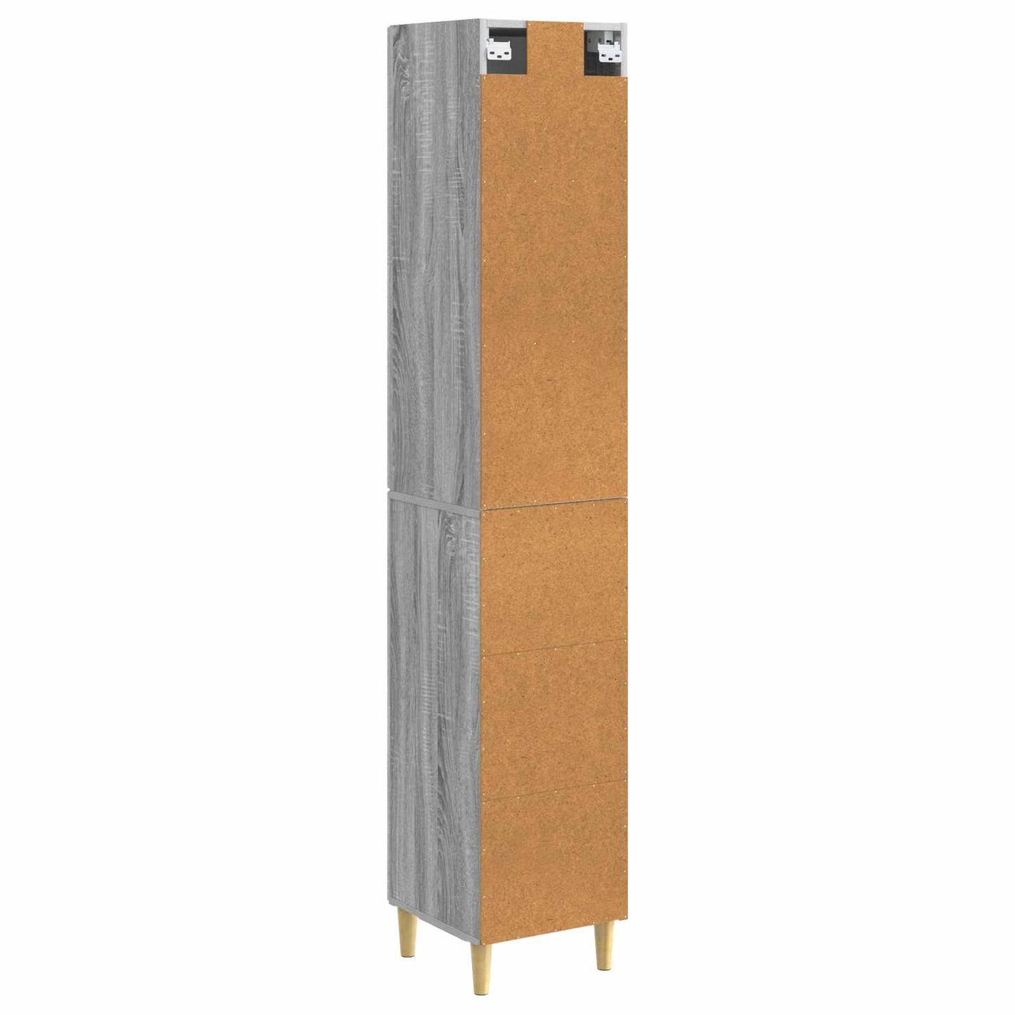 Set di armadi 2 pcs Sonoma grigio 33 x 34,5 x 90 cm | homemem39