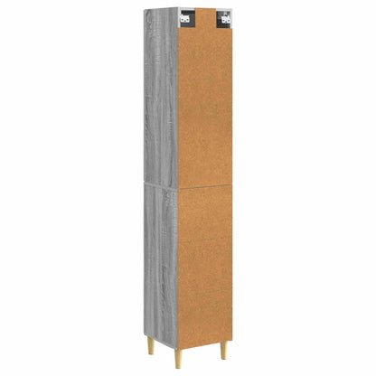 Set di armadi 2 pcs Sonoma grigio 33 x 34,5 x 90 cm | homemem39