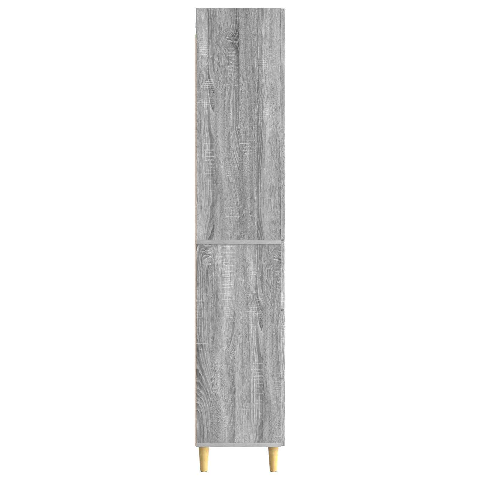 Set di armadi 2 pcs Sonoma grigio 33 x 34,5 x 90 cm | homemem39