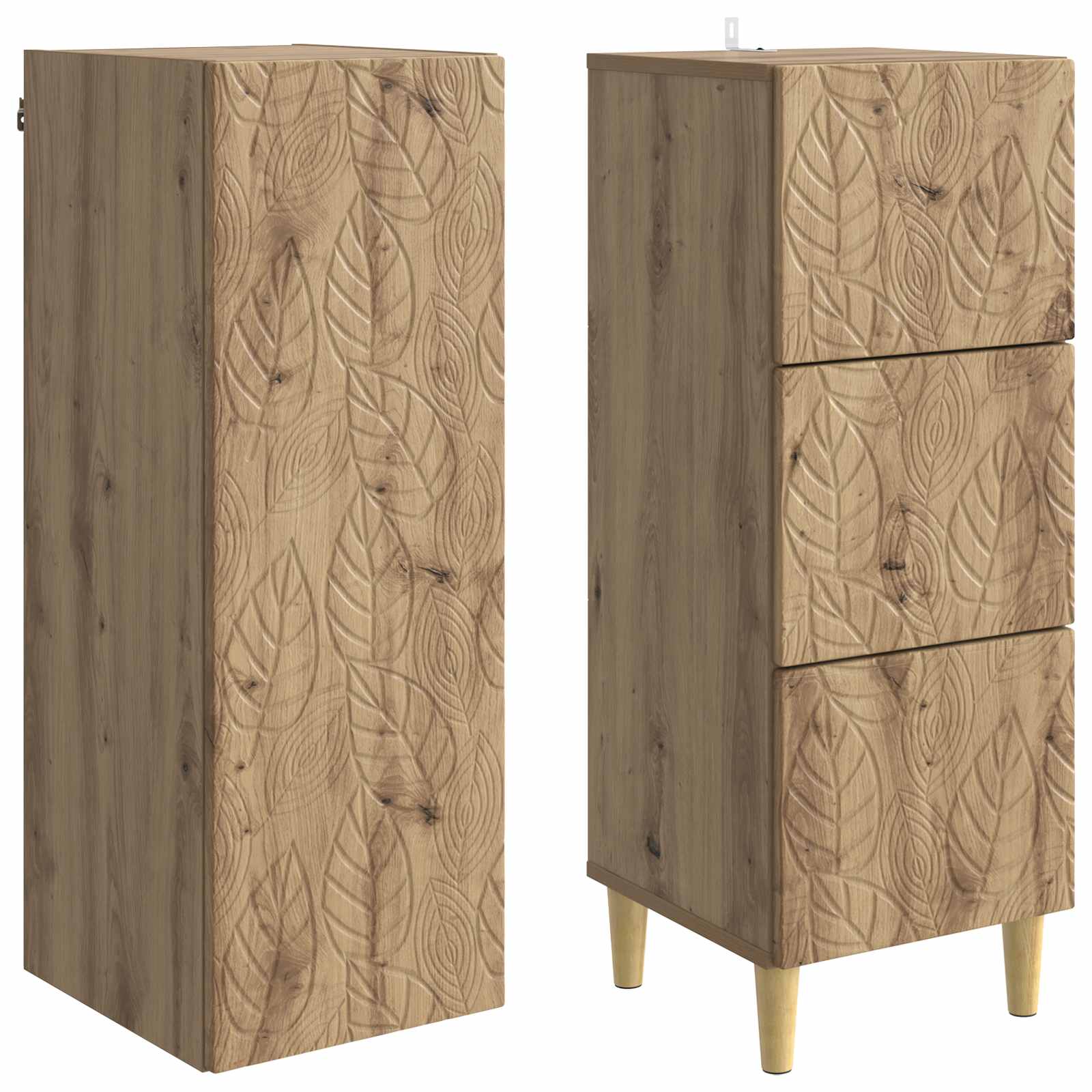 Set di armadi 2 pcs Rovere Artigianale 33 x 34,5 x 90 cm | homemem39
