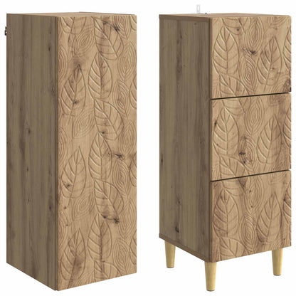 Set di armadi 2 pcs Rovere Artigianale 33 x 34,5 x 90 cm | homemem39