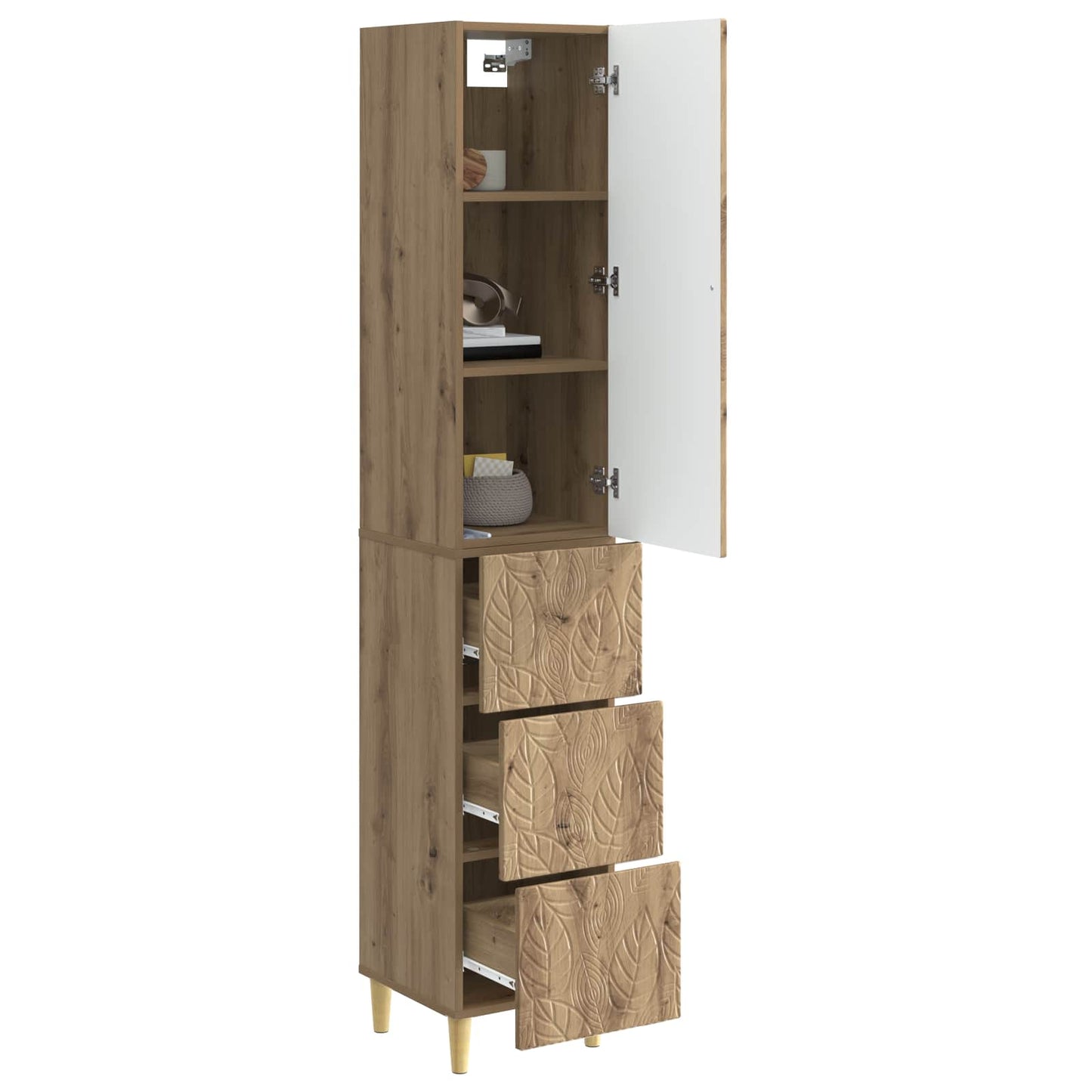 Set di armadi 2 pcs Rovere Artigianale 33 x 34,5 x 90 cm | homemem39