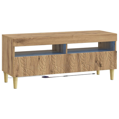 Mobile TV LED a 5 pezzi Rovere Artigianale Legno ingegnerizzato
