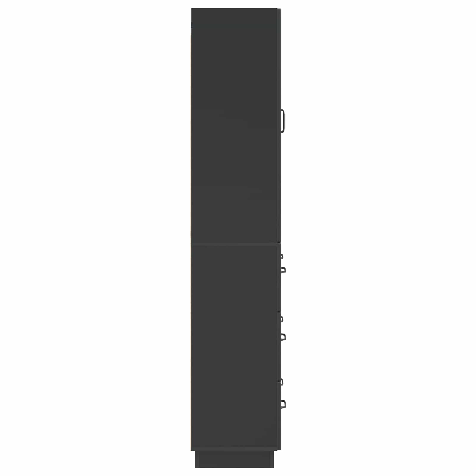 Set di armadi 2 pcs Nero 66 x 34,5 x 87 cm Legno ingegnerizzato | homemem39