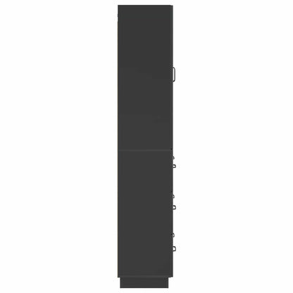 Set di armadi 2 pcs Nero 66 x 34,5 x 87 cm Legno ingegnerizzato | homemem39
