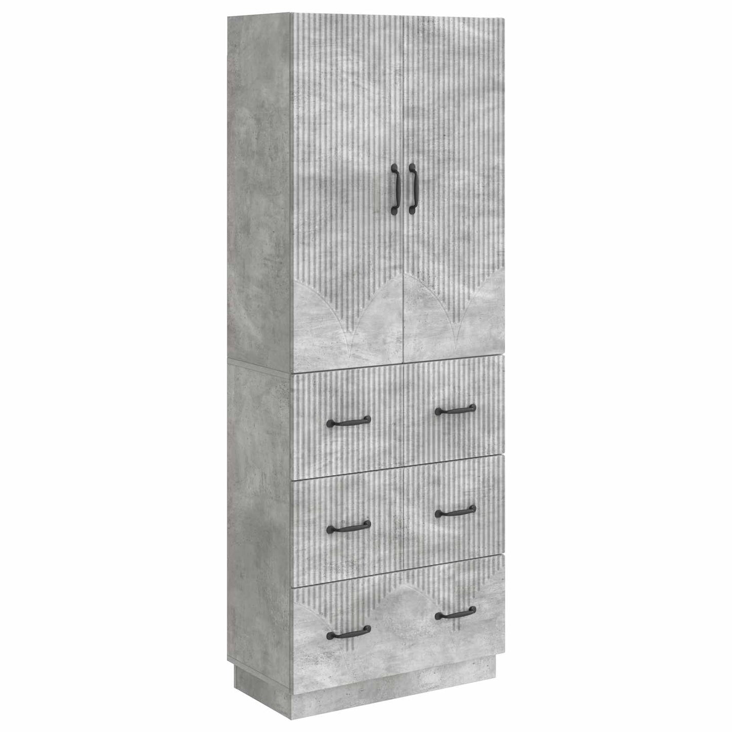 Set di armadi 2 pcs Grigio Cemento 66 x 34,5 x 87 cm | homemem39