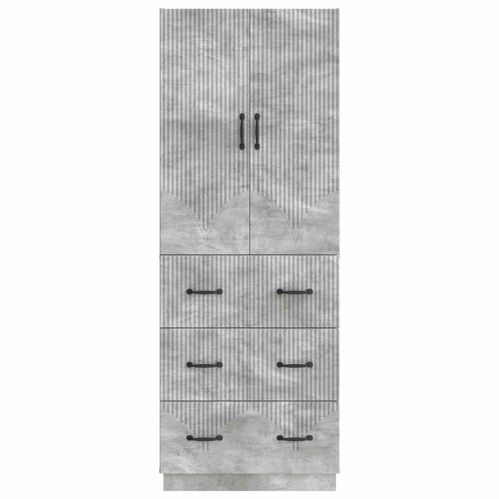 Set di armadi 2 pcs Grigio Cemento 66 x 34,5 x 87 cm | homemem39