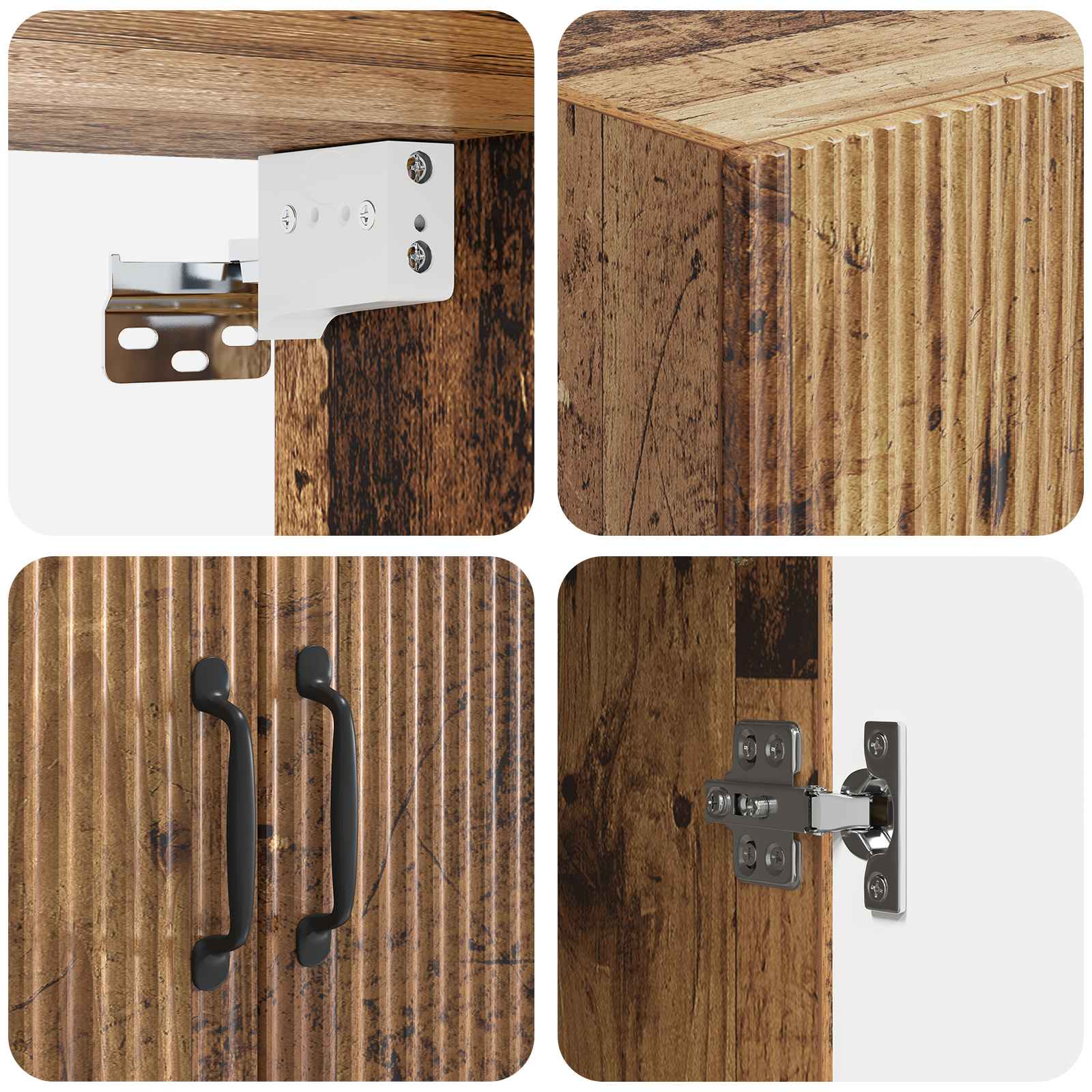 Set di armadi 2 pcs Legno antico 66 x 34,5 x 87 cm | homemem39