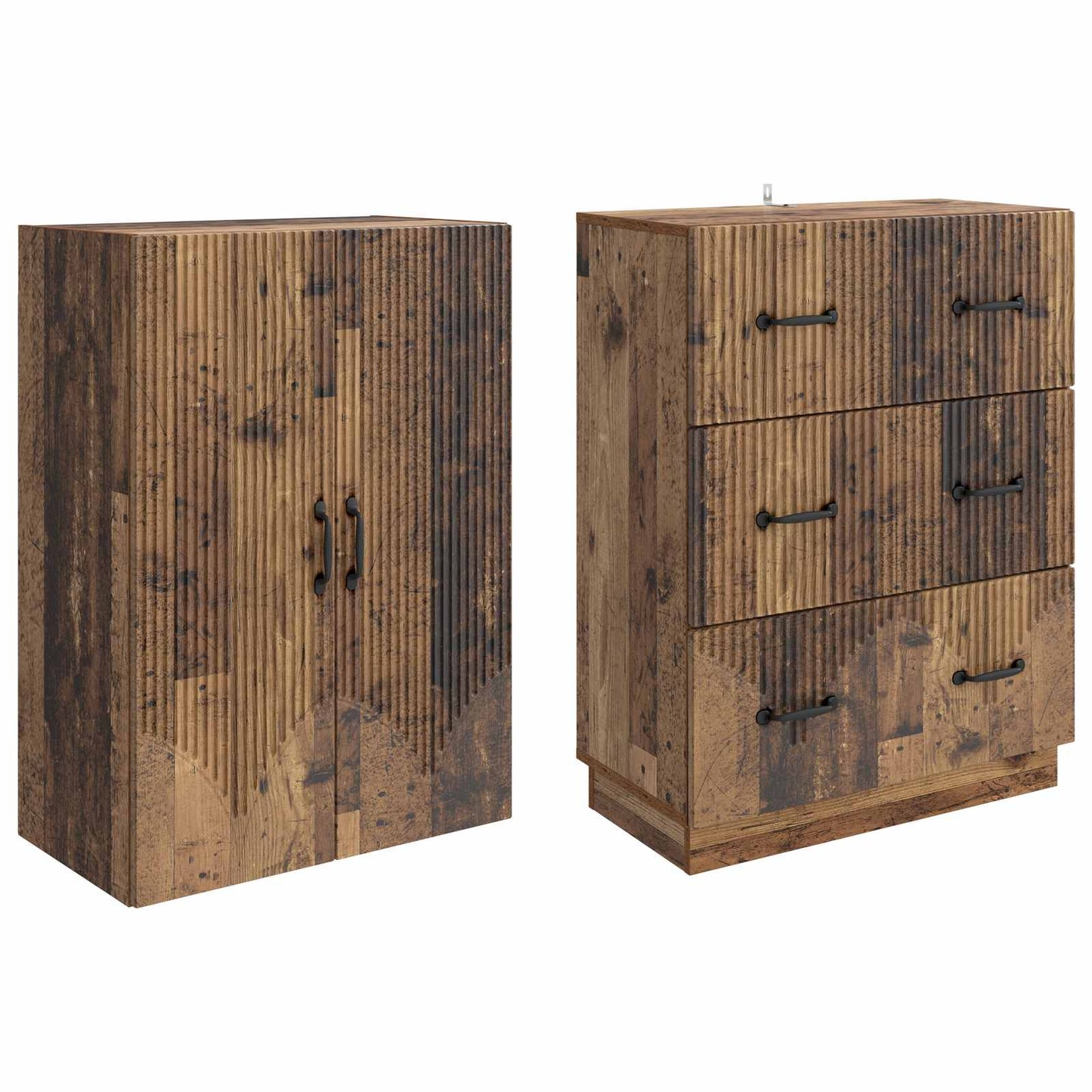 Set di armadi 2 pcs Legno antico 66 x 34,5 x 87 cm | homemem39