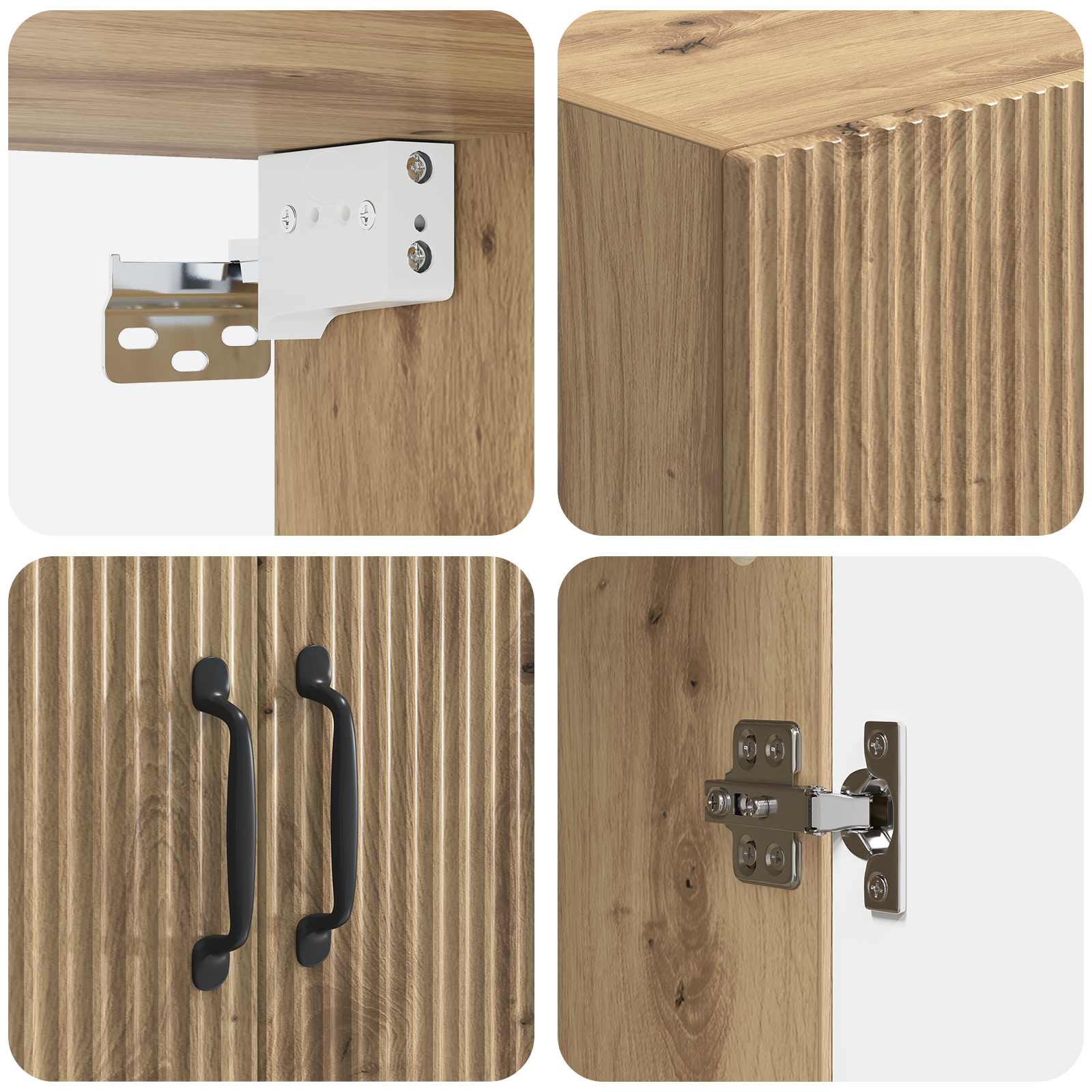 Set di armadi 2 pcs Rovere Artigianale 66 x 34,5 x 87 cm | homemem39