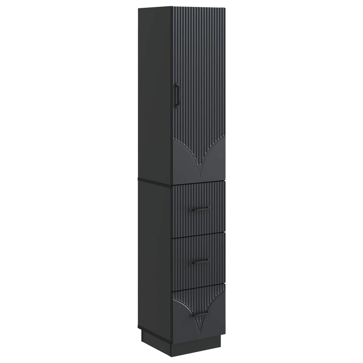 Set di armadi 2 pcs Nero 33 x 34,5 x 87 cm Legno ingegnerizzato | homemem39