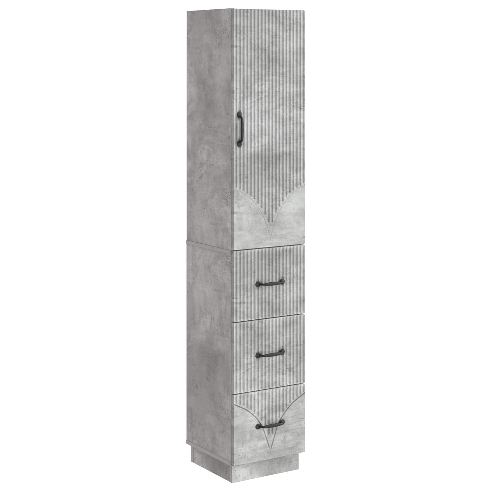 Set di armadi 2 pcs Grigio Cemento 33 x 34,5 x 87 cm | homemem39