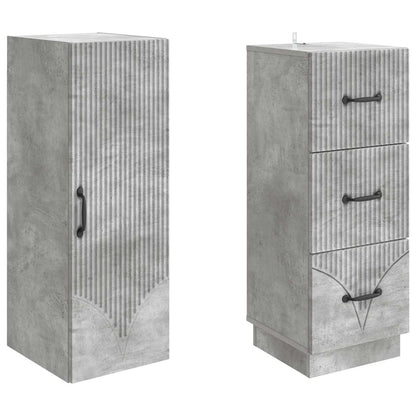 Set di armadi 2 pcs Grigio Cemento 33 x 34,5 x 87 cm | homemem39