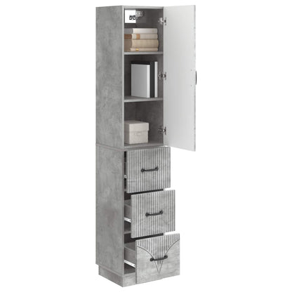 Set di armadi 2 pcs Grigio Cemento 33 x 34,5 x 87 cm | homemem39