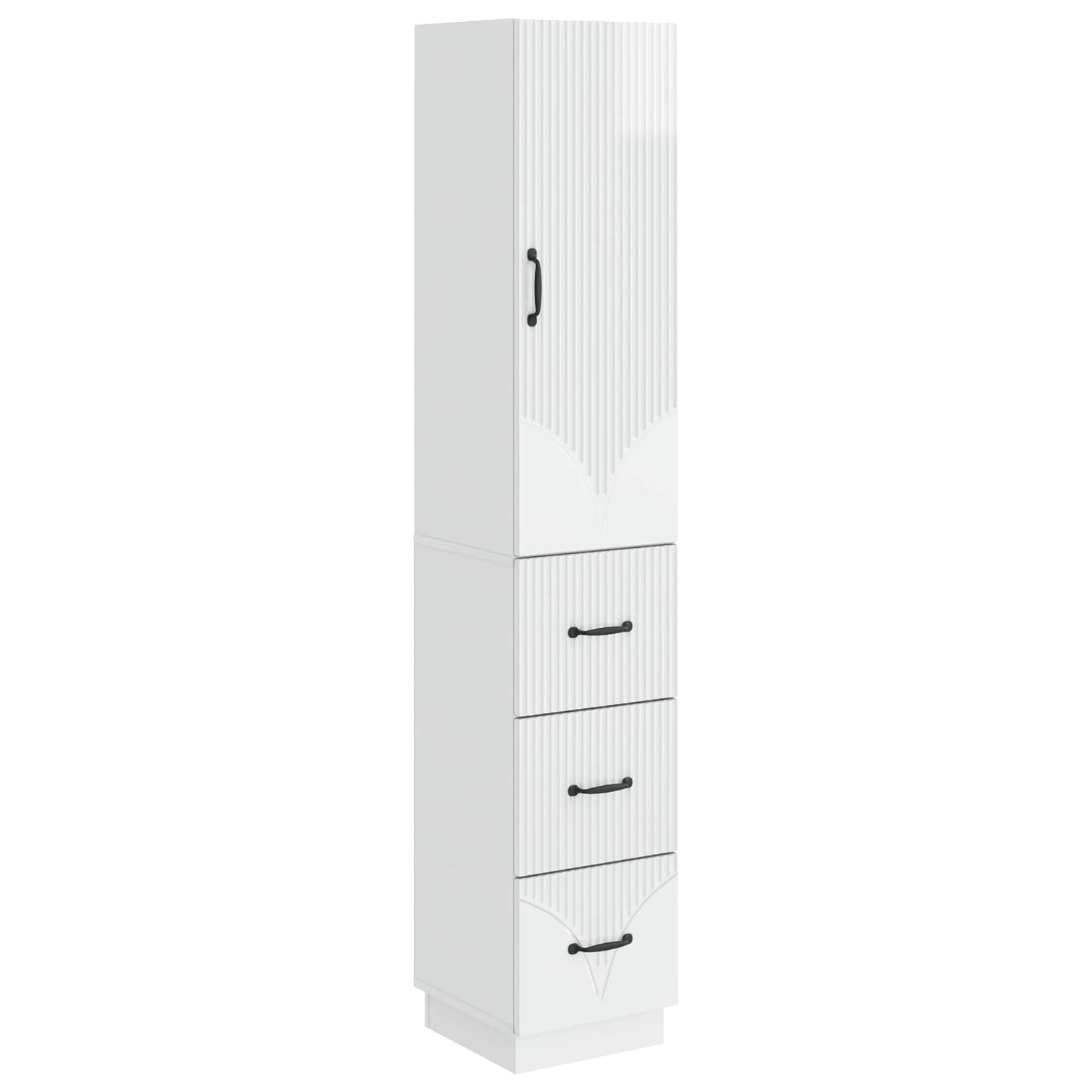Set di armadi 2 pcs Bianco Lucido 33 x 34,5 x 87 cm | homemem39