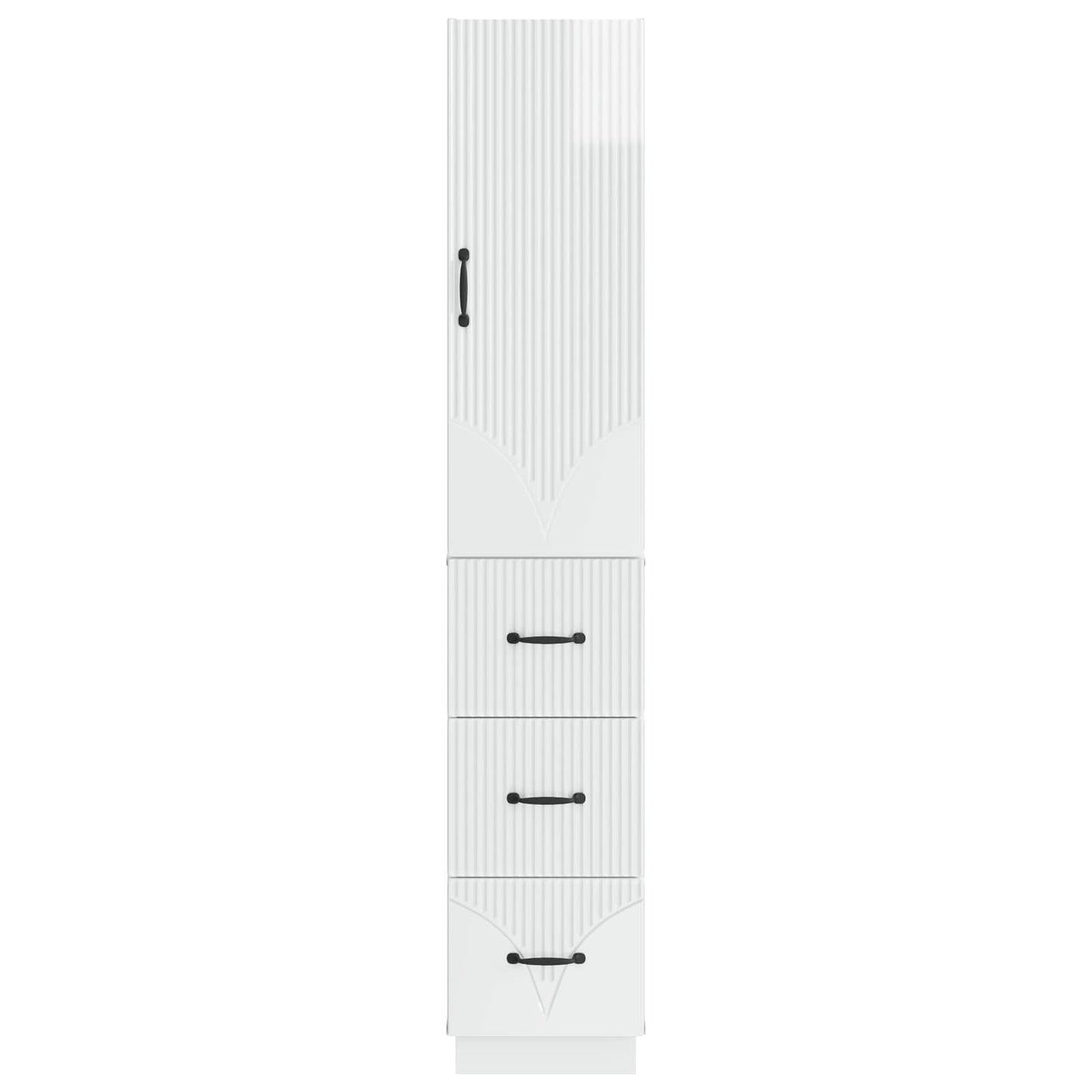 Set di armadi 2 pcs Bianco Lucido 33 x 34,5 x 87 cm | homemem39