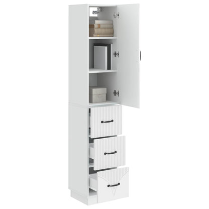 Set di armadi 2 pcs Bianco Lucido 33 x 34,5 x 87 cm | homemem39