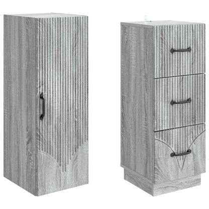 Set di armadi 2 pcs Sonoma grigio 33 x 34,5 x 87 cm | homemem39