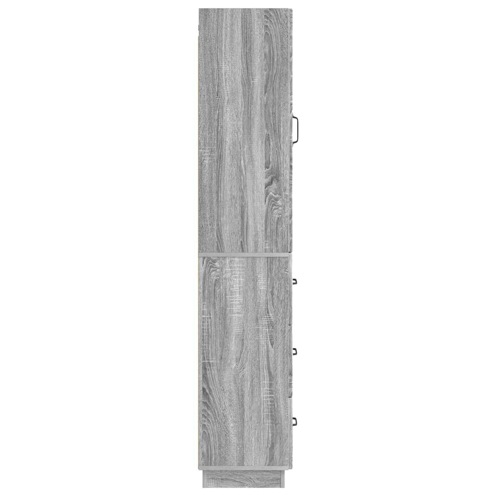 Set di armadi 2 pcs Sonoma grigio 33 x 34,5 x 87 cm | homemem39