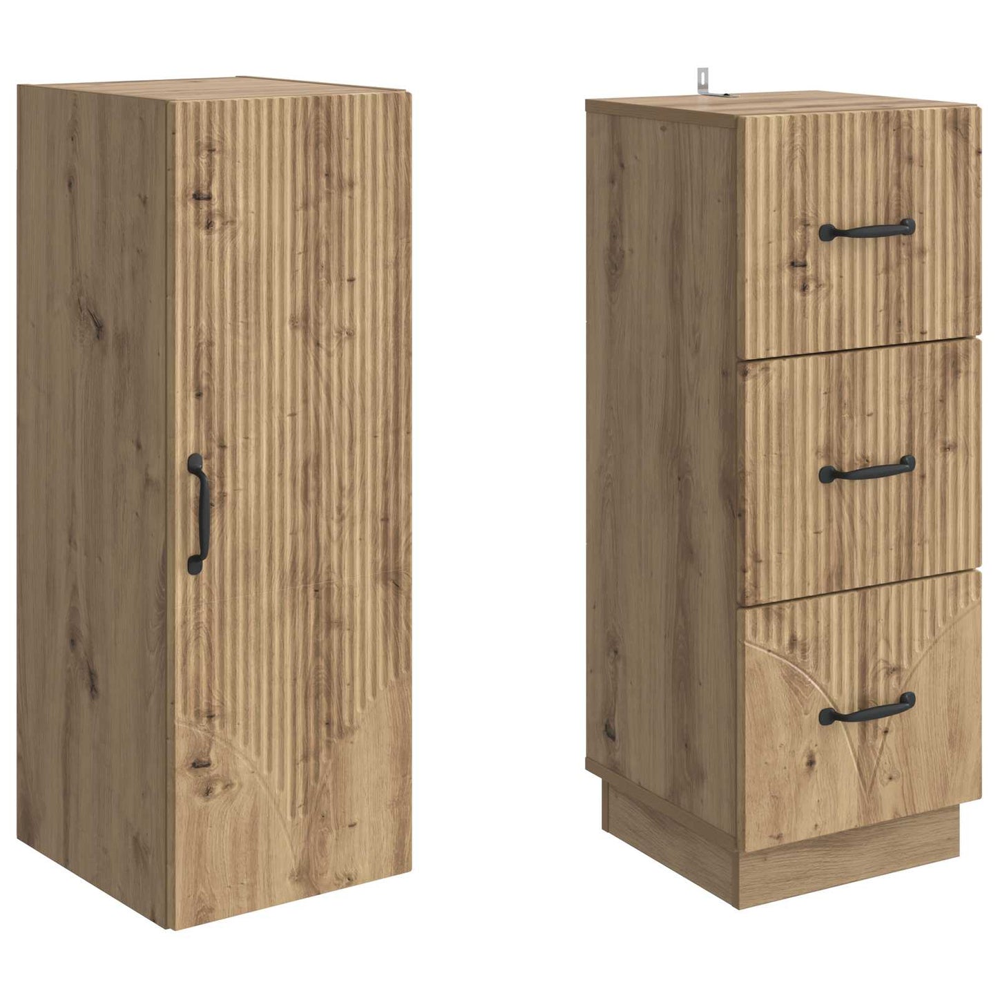 Set di armadi 2 pcs Rovere Artigianale 33 x 34,5 x 87 cm | homemem39