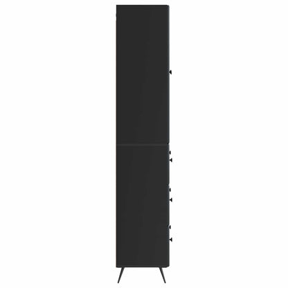 Set di armadi 2 pcs Nero 66 x 34,5 x 90 cm Legno ingegnerizzato | homemem39