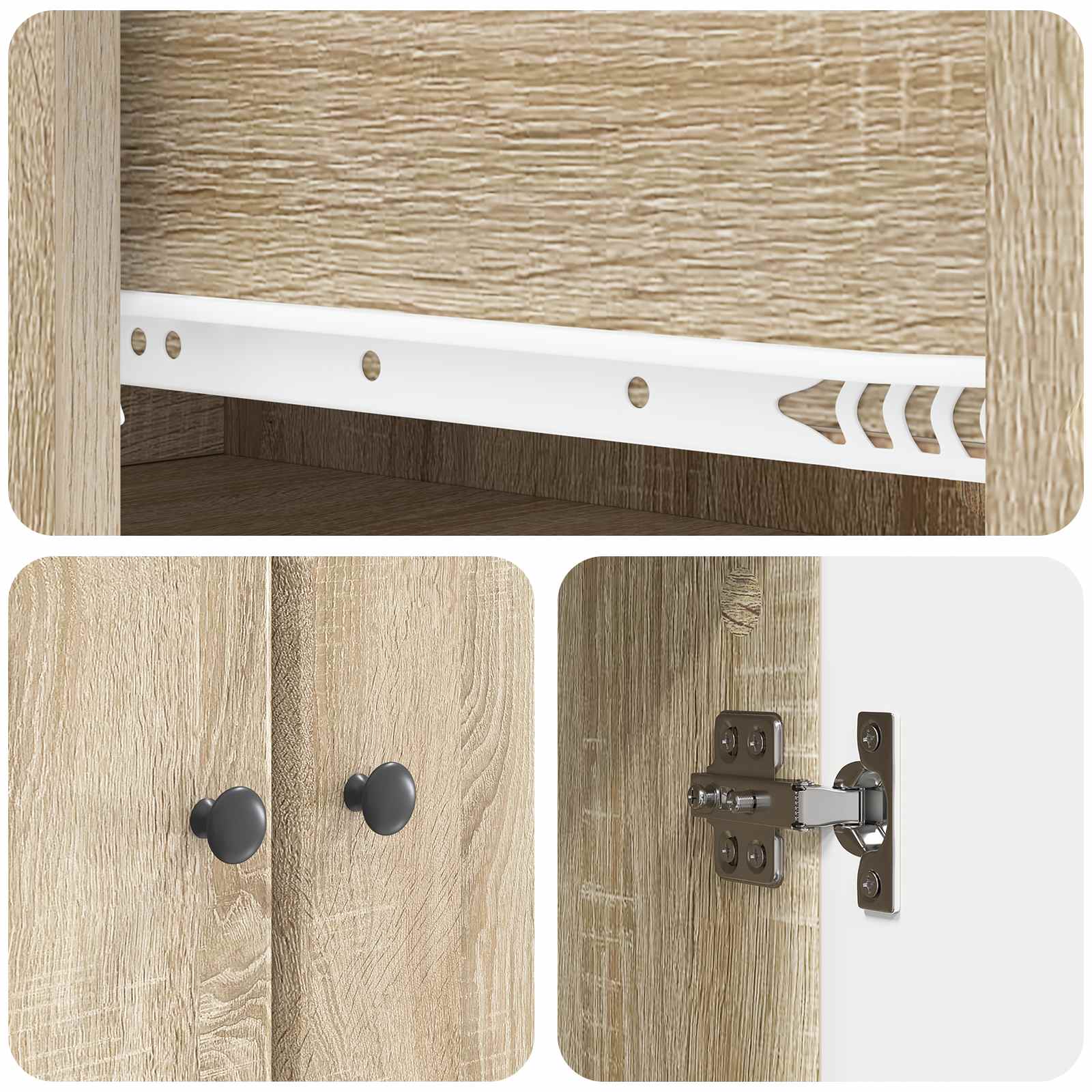 Set di armadi 2 pcs Rovere Sonoma 66 x 34,5 x 90 cm | homemem39