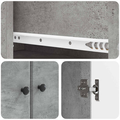 Set di armadi 2 pcs Grigio Cemento 66 x 34,5 x 90 cm | homemem39
