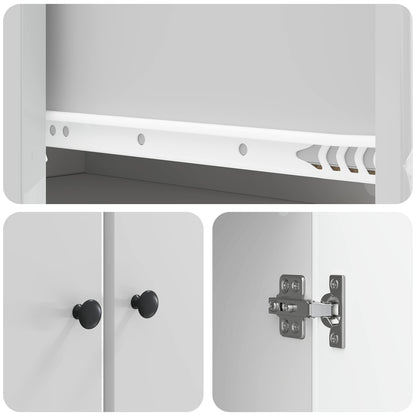 Set di armadi 2 pcs Bianco Lucido 66 x 34,5 x 90 cm | homemem39