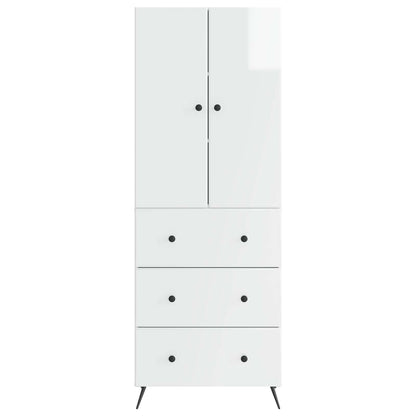 Set di armadi 2 pcs Bianco Lucido 66 x 34,5 x 90 cm | homemem39