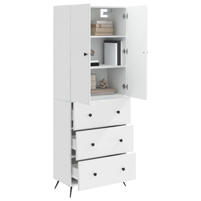 Set di armadi 2 pcs Bianco Lucido 66 x 34,5 x 90 cm | homemem39