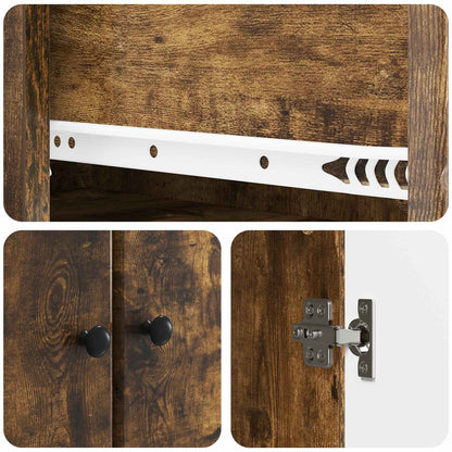 Set di armadi 2 pcs Rovere Fumo 66 x 34,5 x 90 cm | homemem39