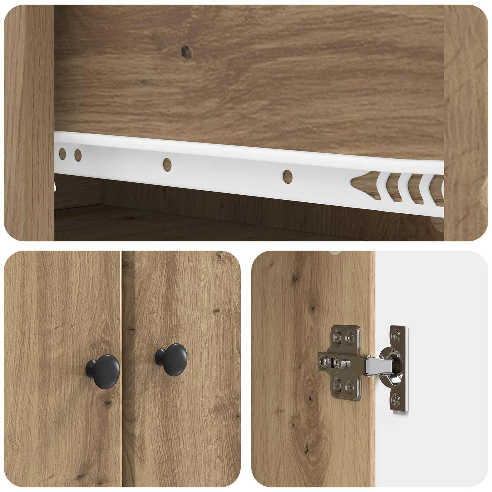 Set di armadi 2 pcs Rovere Artigianale 66 x 34,5 x 90 cm | homemem39