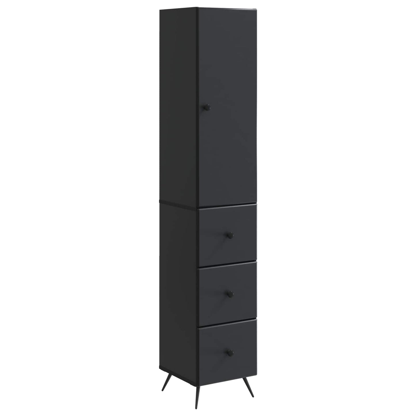 Set di armadi 2 pcs Nero 34,5 x 34,5 x 90 cm | homemem39