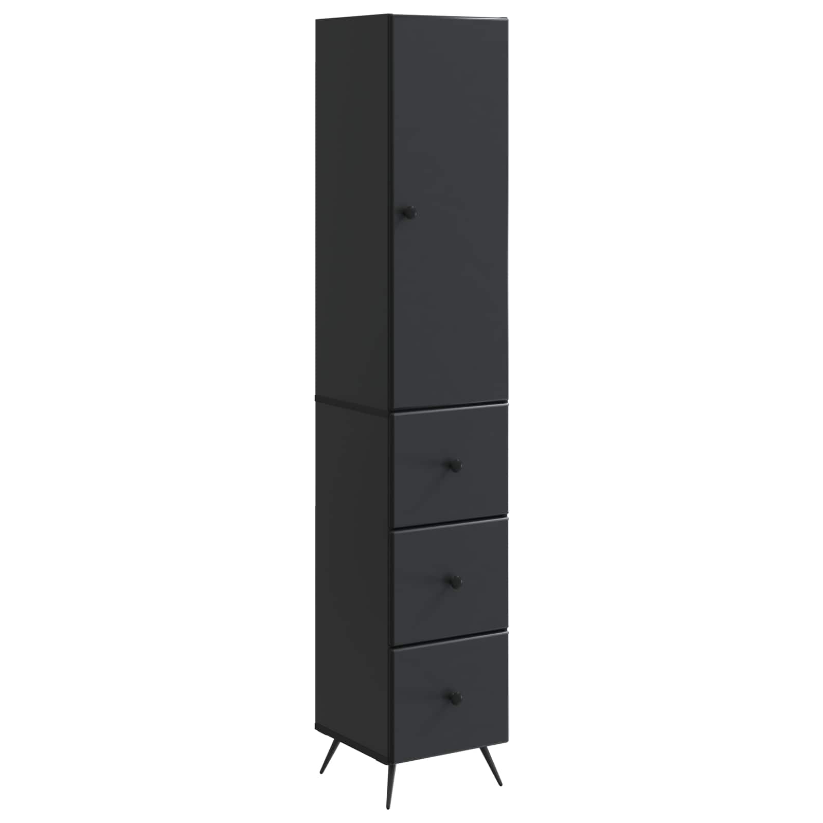 Set di armadi 2 pcs Nero 34,5 x 34,5 x 90 cm | homemem39