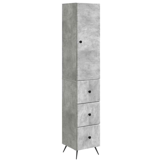 Set di armadi 2 pcs Grigio Cemento 34,5 x 34,5 x 90 cm | homemem39