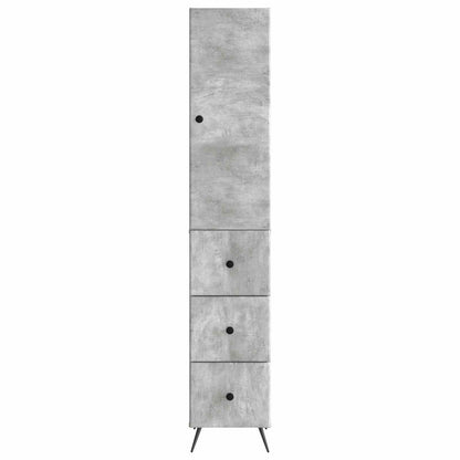 Set di armadi 2 pcs Grigio Cemento 34,5 x 34,5 x 90 cm | homemem39