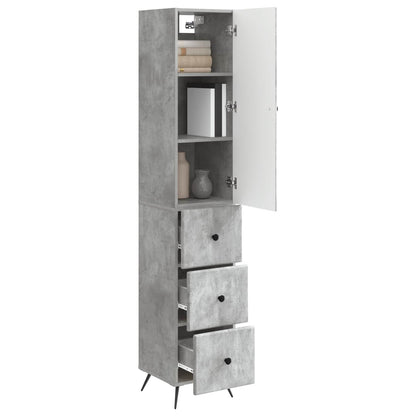 Set di armadi 2 pcs Grigio Cemento 34,5 x 34,5 x 90 cm | homemem39