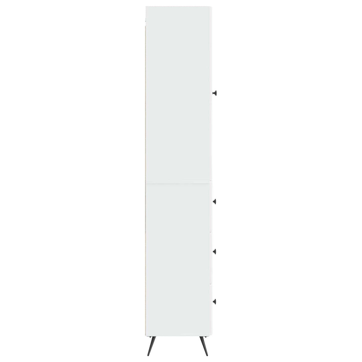 Set di armadi 2 pcs Bianco Lucido 34,5 x 34,5 x 90 cm | homemem39