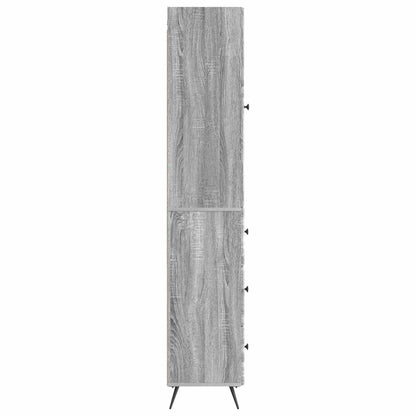 Set di armadi 2 pcs Sonoma grigio 34,5 x 34,5 x 90 cm | homemem39