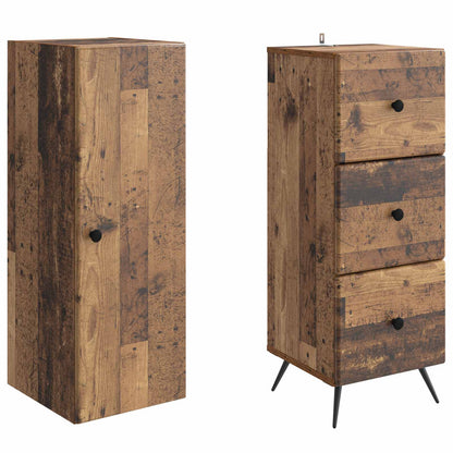 Set di armadi 2 pcs Legno antico 34,5 x 34,5 x 90 cm | homemem39