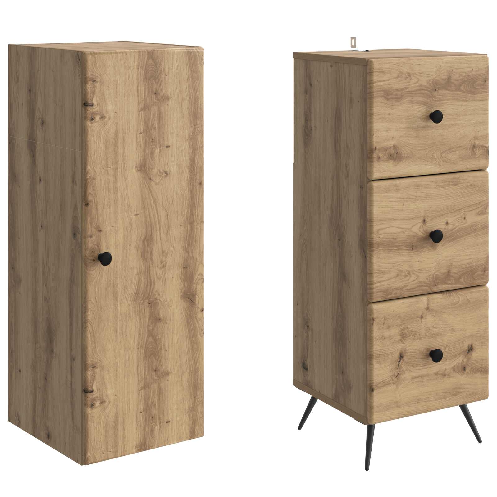 Set di armadi 2 pcs Rovere Artigianale 34,5 x 34,5 x 90 cm | homemem39