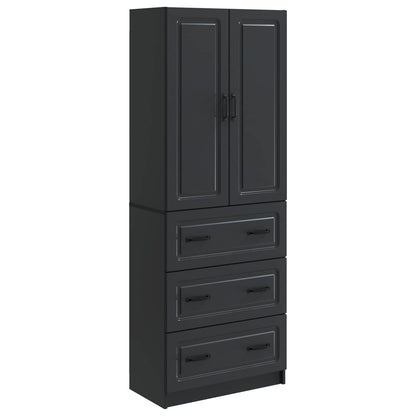 Set di armadi 2 pcs Nero 66 x 34,5 x 87 cm Legno ingegnerizzato | homemem39