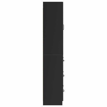 Set di armadi 2 pcs Nero 66 x 34,5 x 87 cm Legno ingegnerizzato | homemem39