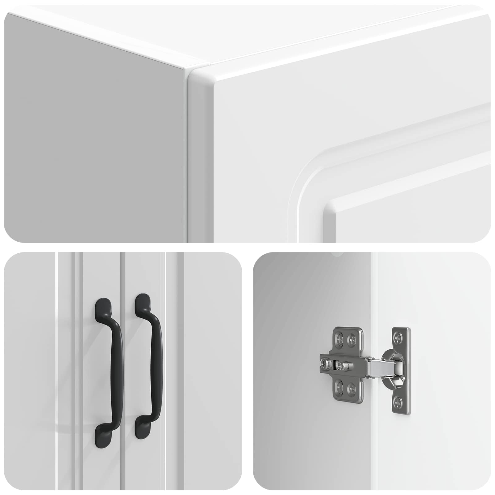 Set di armadi 2 pcs Bianco Lucido 66 x 34,5 x 87 cm | homemem39