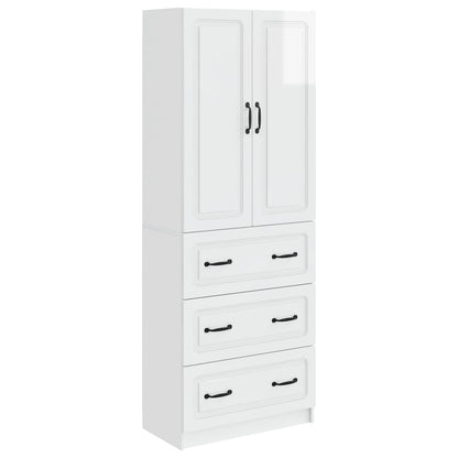 Set di armadi 2 pcs Bianco Lucido 66 x 34,5 x 87 cm | homemem39