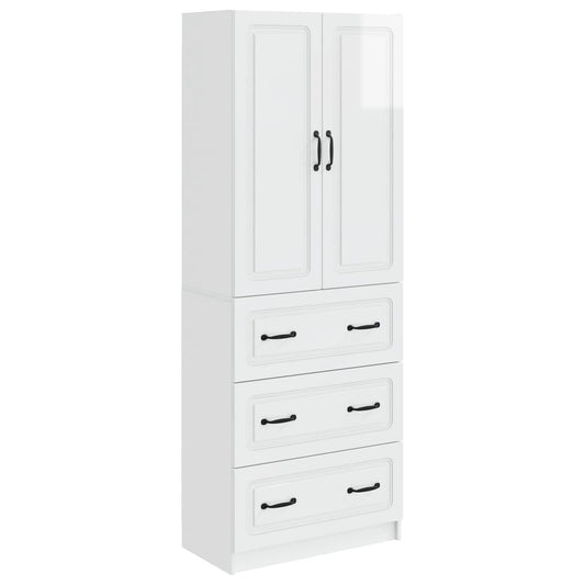 Set di armadi 2 pcs Bianco Lucido 66 x 34,5 x 87 cm | homemem39