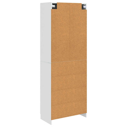 Set di armadi 2 pcs Bianco Lucido 66 x 34,5 x 87 cm | homemem39